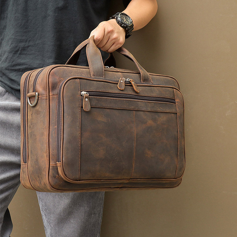 Large Leather Business Bag