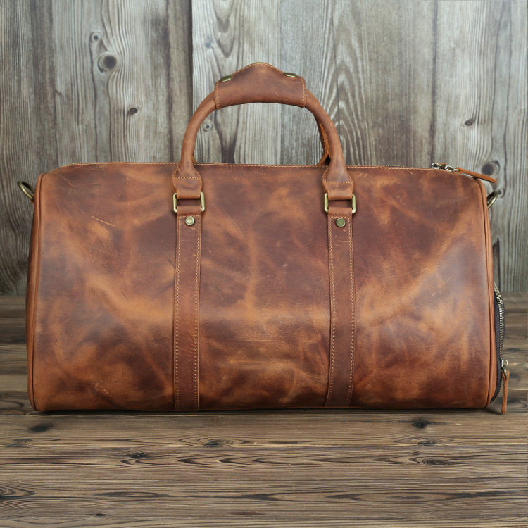 Large Leather Travel Bag